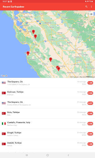 My Earthquake Alerts - Map screenshot 9