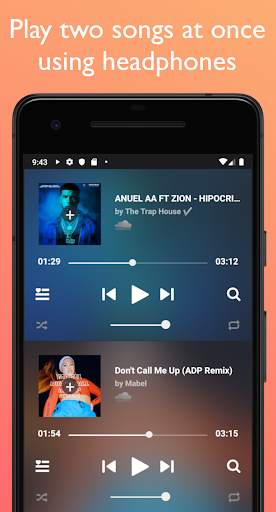 SplitCloud Double Music Player screenshot 4