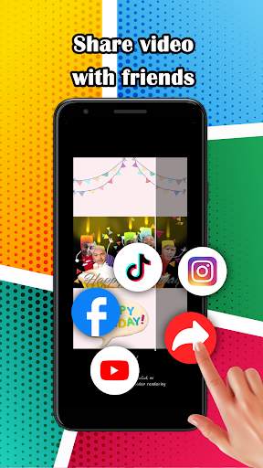 Funny Birthday Video Maker - Add face to video screenshot 3