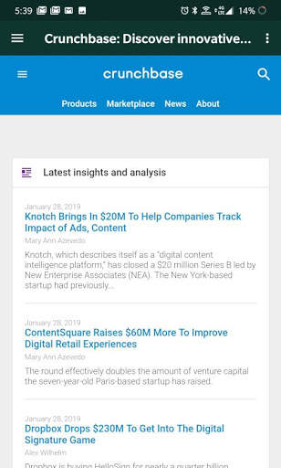 Crunchbase Browser - Business Profiles & Data screenshot 2