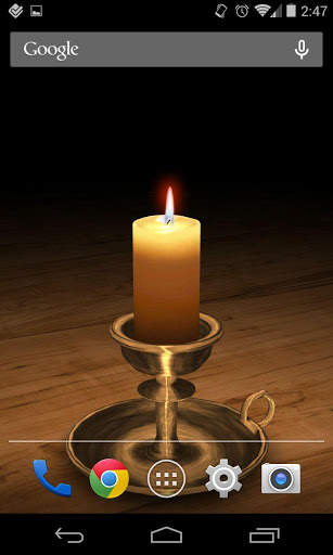 3D Melting Candle Live Wallpaper Lite screenshot 1
