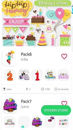 Stickers Happy birthday Animated for whatsapp🎊 screenshot 4