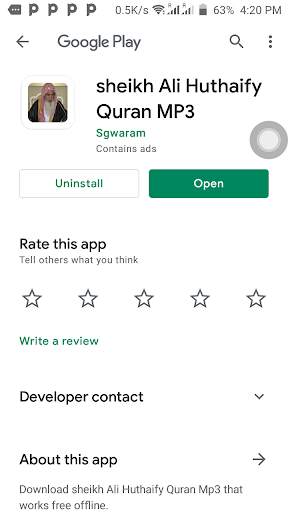 sheikh Ali Huthaify Quran MP3 screenshot 2