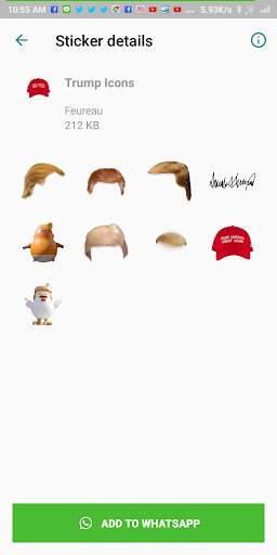 Donald Trump WAStickerApps Sticker for WhatsApp screenshot 4