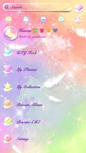 GO SMS PRO PASTEL STAR THEME screenshot 5