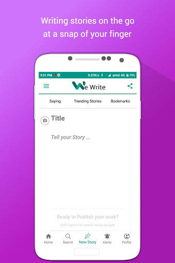 WeWrite - Best Quotes & story writing app screenshot 4