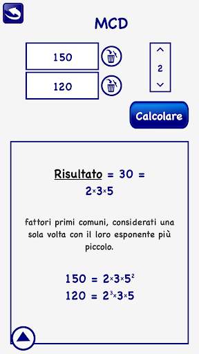 MCM MCD scomposizione Fattori primi Matematic LITE screenshot 2