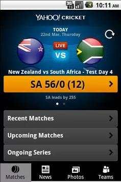 Yahoo Cricket screenshot 2