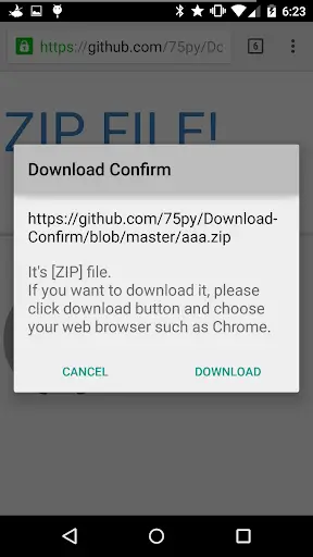 Download Confirm screenshot 2