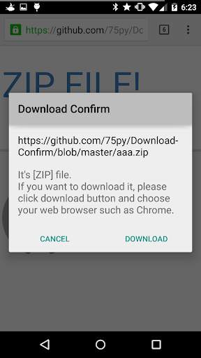 Download Confirm screenshot 2