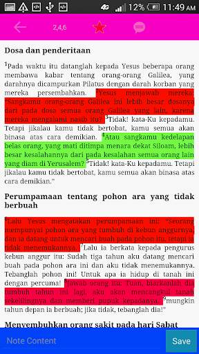 Alkitab  (Indonesian) 2 تصوير الشاشة