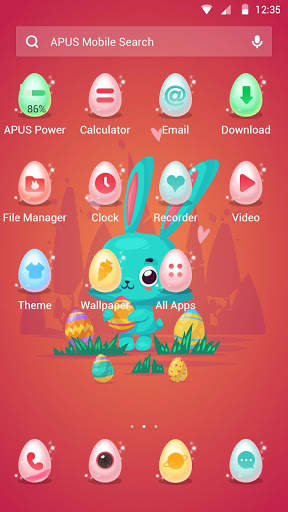 Easter-APUS Launcher theme screenshot 2