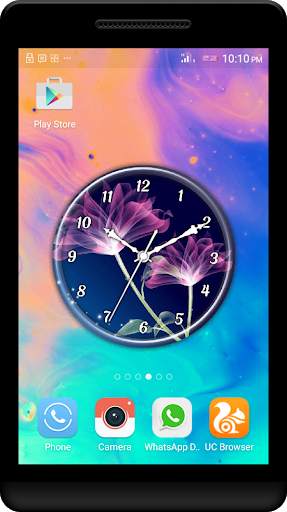 Neon Clock Live Wallpaper screenshot 4