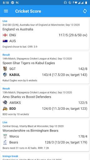 IPL 2020  Indian Premier Cricket League LiveScrore screenshot 1
