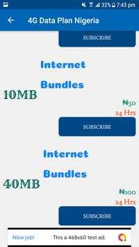 Free 4G Data Plan Nigeria 2019 screenshot 5