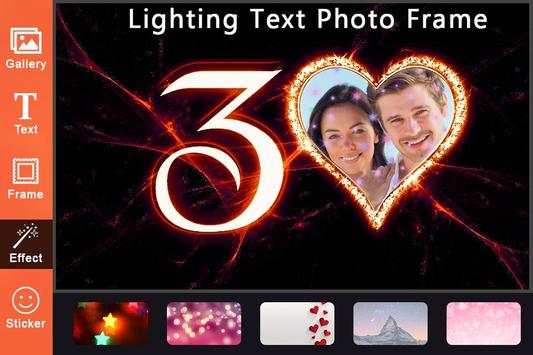 Lighting Text Photo Frame screenshot 3
