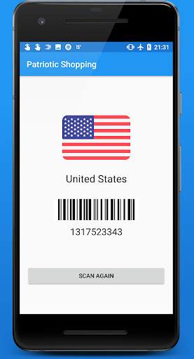 Patriotic Shopping - Barcode scanner screenshot 2