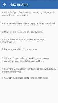 Fast Facebook Video Downloader screenshot 4