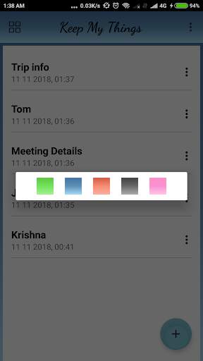 Keep My Things - Notes with Lock and Multimedia screenshot 3