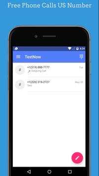 Free Phone Calls US Number - Talk And Text Tip screenshot 2