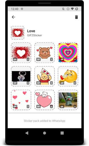 GIF2Sticker Animated Stickers screenshot 1