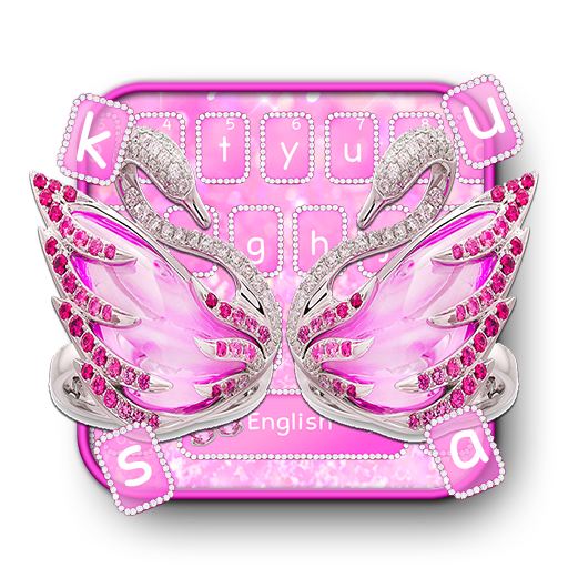 Diamond Swan Keyboard Theme icon