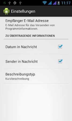 TV-Browser Teilen-Plugin screenshot 2