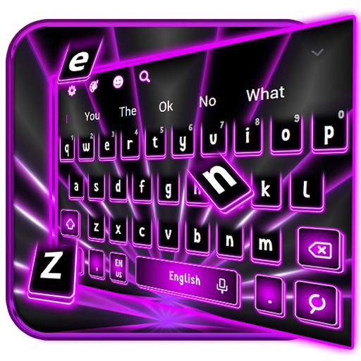 Neon Purple Keyboard 10001002