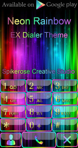 Free Neon Rainbow Clock Widget screenshot 4