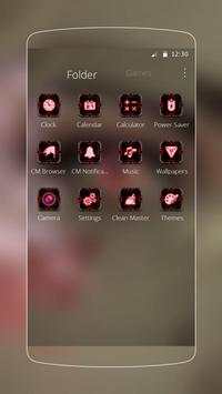 Pink Love Eye Theme screenshot 3