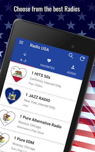 📻 USA Radio 󠁵󠁳󠁡󠁺󠁿🇺🇸 10.000+ Radio Stations 8 تصوير الشاشة
