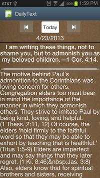 JW Daily Bible Text screenshot 1