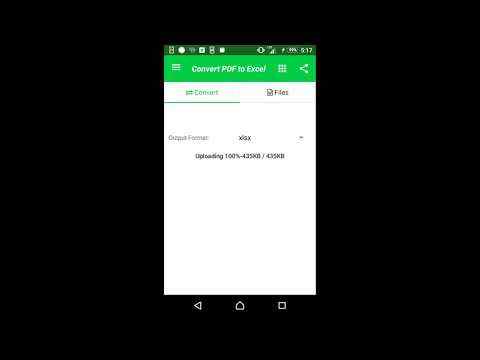 Convert PDF to XLS screenshot 1