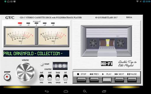 GVC CD-17 folder player VU-meter vintage deck screenshot 8