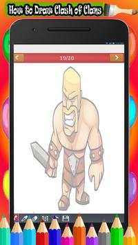 How to Draw  Clach of Clans Characters screenshot 3