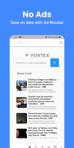 Vortex Browser: VPN & Ad-Block screenshot 2