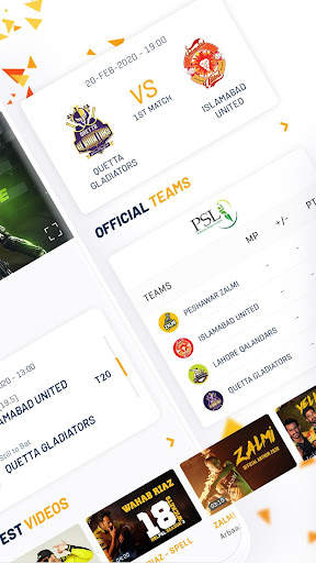 Official Peshawar Zalmi PSL Live Cricket Streaming screenshot 2