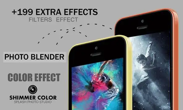Color Splash Shimmer Photo Studio - PicksArt, PIP screenshot 1