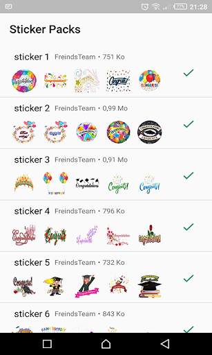 Congrats Stickers For Whatsapp screenshot 7