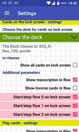 Easy flashcards (free): a lot of languages screenshot 6