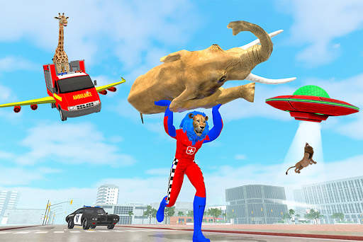 Grand Robot Superhero Animal Rescue: Alien Battle screenshot 6