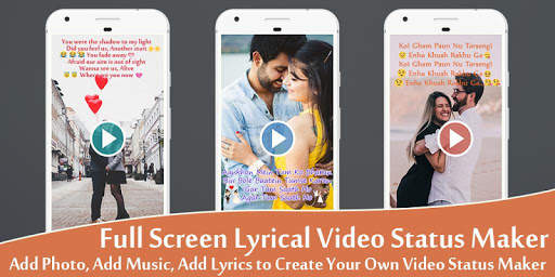 My Photo Lyrical Video Status Maker - Video Status screenshot 1