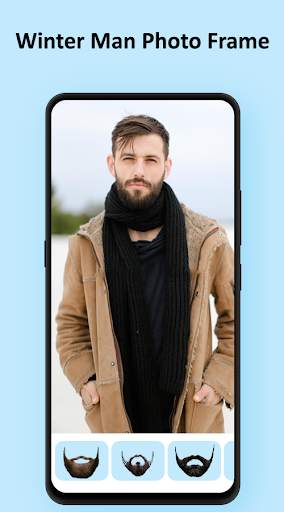 Men Winter Jacket Photo Frame screenshot 4