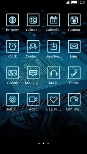 Computer Tech C Launcher Theme screenshot 2