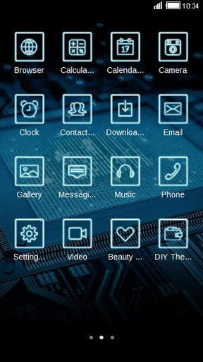Computer Tech C Launcher Theme screenshot 2