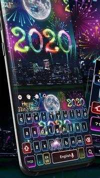 2020 Happy New Year Keyboard Theme screenshot 1
