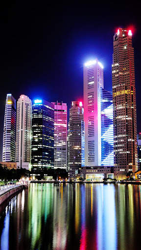 Singapore Night Live Wallpaper screenshot 3