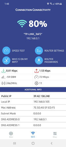 Wifi Tools: Wifi, Internet Connectivity Analyser screenshot 1