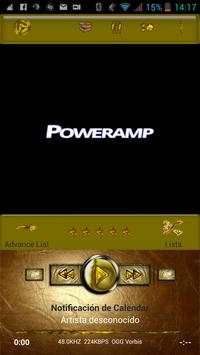 Poweramp Skin Dorado Gold screenshot 6