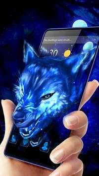 3D VR Live Ice Wolf theme screenshot 3